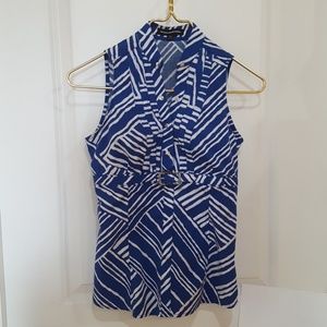 Express Design Studio Sleeveless Blouse XS Blue